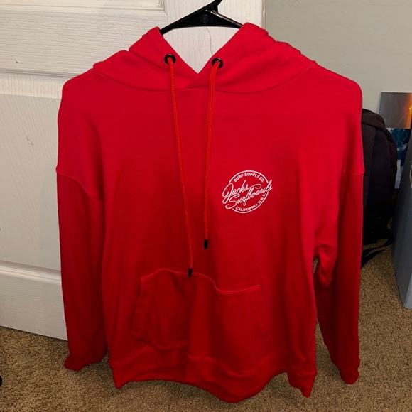 Jacks surf shop Tops Red Jacks Surf Shop Hoodie Poshmark